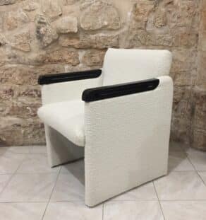 Fauteuils années 80 retapissés