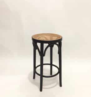 Tabouret de bar canné