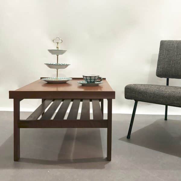 Table basse scandinave teck