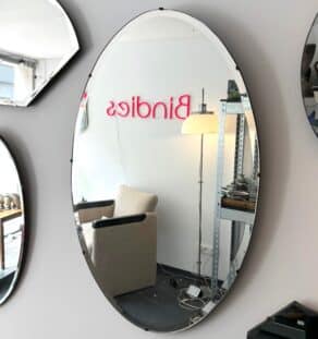 Miroir biseauté ovale XXL