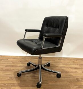 Fauteuil de bureau Borsani en cuir