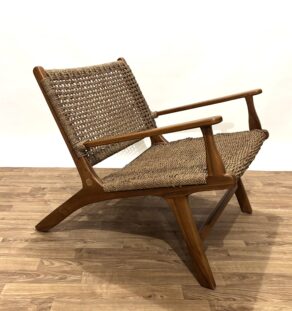 Paire de fauteuils Olivier de Schrijver en corde