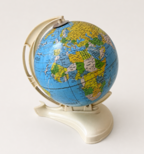 Globe terrestre années 60