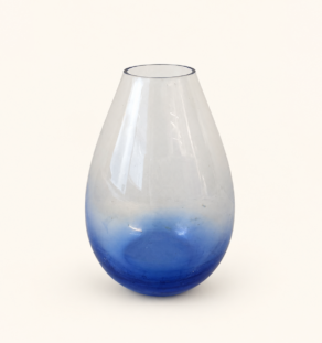 Vase pansu en verre
