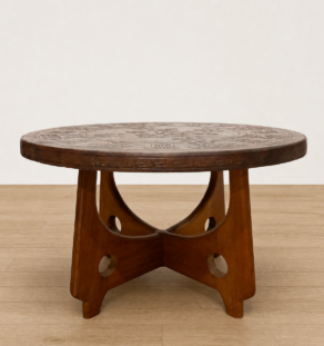 Table basse  en cuir Angel Pazmino