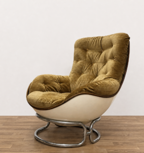 Fauteuil de Michel Cadestin retapissé