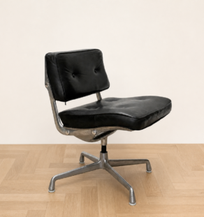 Intermediate Chair cuir noir - Eames