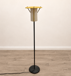 Lampadaire moderniste jaune
