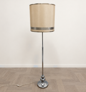 Lampadaire années 70 métal chromé