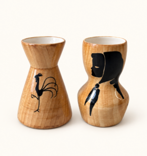 Duo de céramiques Grandjean Jourdan Vallauris