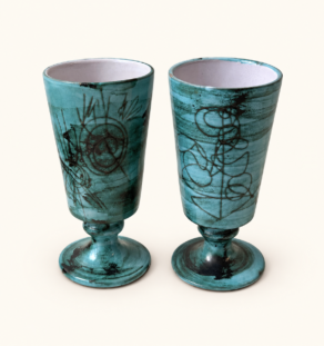 Duo de mazagrans Honoré Camos