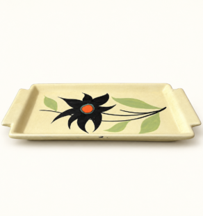 Plat en céramique années 70
