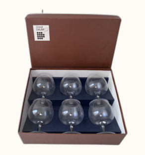 Set de 6 verres à cognac Daum