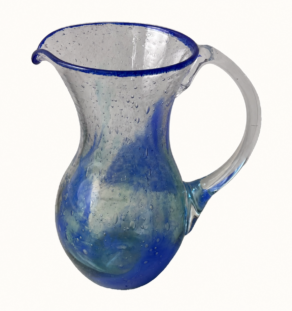 Carafe en verre bullé de Biot
