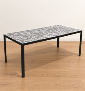 Table basse céramique grise