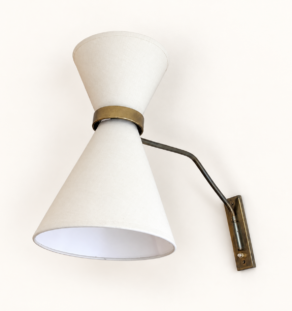 Applique orientable dans le style Maison Lunel, vue 1